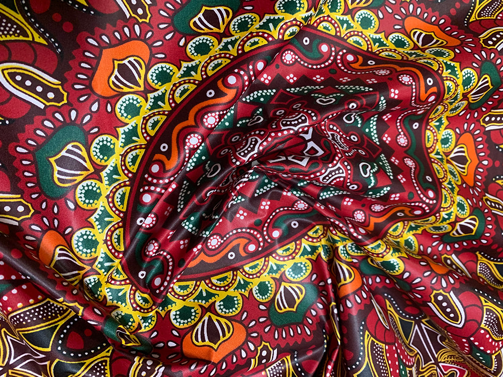 Wax printing fabric is a colorful and funky textile